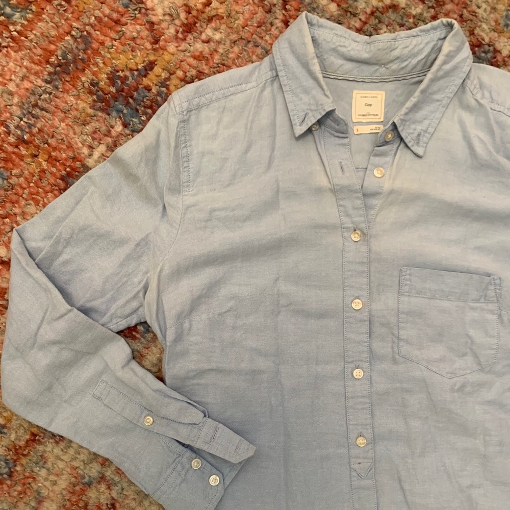 Gap Blue Button-Down - image 1